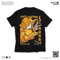 ราคาถูกSeven.co - เสื้อยืด ลายการ์ตูนอนิเมะ Demon Slayer Zenitsu AgatsumaS-5XL