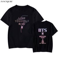 NEW เสื้อยืดลำลอง เสื้อยืดแขนสั้นพิมพ์ลาย KPOP BTS Love Yourself xe8xbdu 2030 เสื้อยืดผ้าฝ้ายแท้