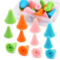 ○ TLKKUE 20pcs Random Color Knitting Needles Point Protectors Stoppers For Knitting Knit Needles Tip Stopper Sweater Weave Tools