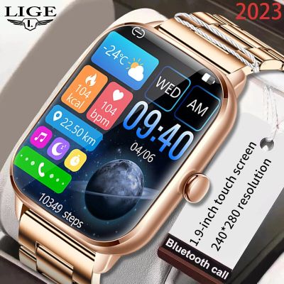 ZZOOI LIGE 2023 Women Smartwatch Bluetooth Call Heart Rate Sleep Monitor 100+ Sport Models Watch For Men Smart Watch Full Screen New