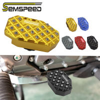 แผ่นขยายแป้นเหยียบที่พักเท้าหลังรถมอเตอร์ไซด์ SEMSPEED รถจักรยานยนต์ CNC สำหรับ Suzuki GSX250R GSXR250 GSX 250R