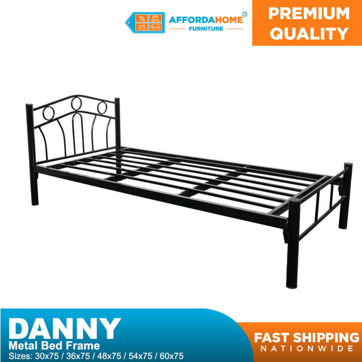 DANNY METAL BED FRAME Bed Metal Powder Coated Low Platform Bed Frame