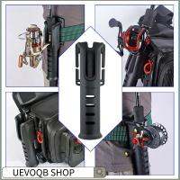 UEVOQB SHOP ไนลอนทำจากไนลอน ที่ยึดคันเบ็ด มัลติฟังก์ชั่นการใช้งาน พร้อมเข็มขัดรัด แทรกขั้ว ที่มีคุณภาพสูง แบบพกพาได้ ที่ใส่ของ อุปกรณ์เสริมสำหรับตกปลา