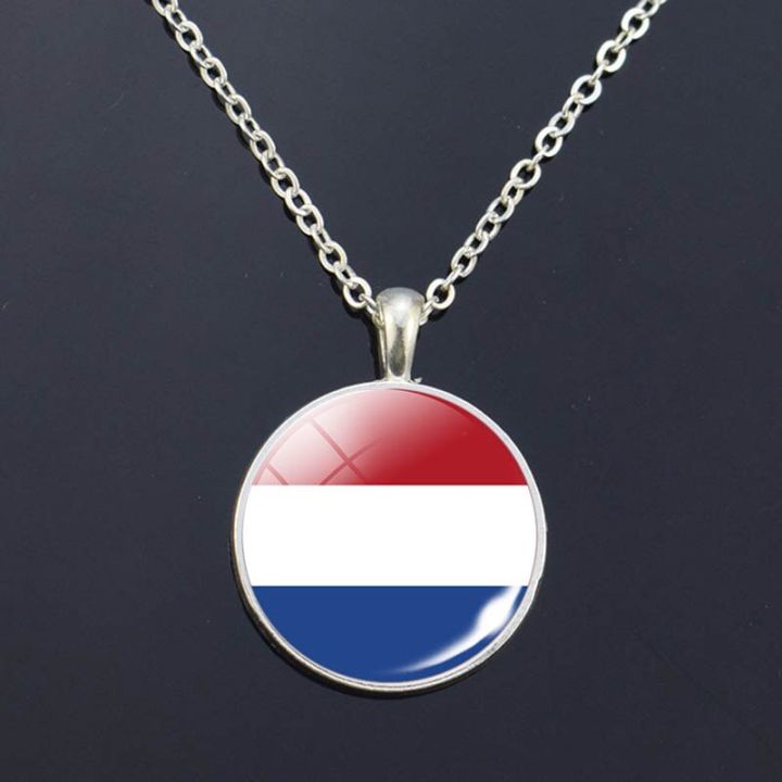 europe-national-flag-long-necklace-france-italy-spain-poland-netherlands-ireland-country-flag-necklace-glass-cabochon-jewelry-replacement-parts