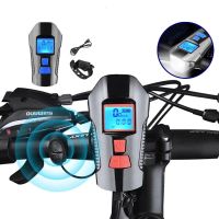 New Waterproof Bicycle Light USB Rechargeable Bike Speedometer Horn Computer Headlight Flashlight Torch For Bycicle Accesories