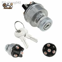 With 2 Keys 3 Position Ignition Starter Key Switch Portable Ignition Switch Lock Universal Multifunctional Car Accessories