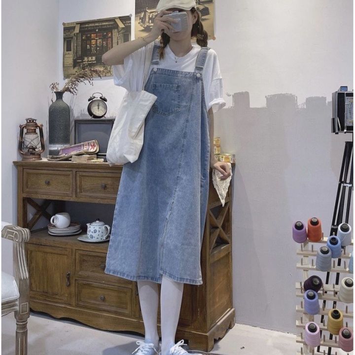 Mua Váy Yếm Nữ Dáng Dài Y002 Váy Yếm Hai Dây Quai To Chất Nhung Dày Dặn 6  Màu Style Vintage Hàn Quốc  Shop Chấm Bi  Yeep