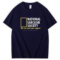 National Sarcasm Society Funny Sarcastic Harajuku graphic t shirts Summer t shirt for men short sleeve t-shirts Mens clothing