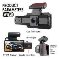 3นิ้ว Dash Cam HD 1296จุดรถ DVR กล้อง170 ° มุมกว้าง Night Vision บันทึกวิดีโอห่วงบันทึกรถกล้องทางด้วย G-Sensor