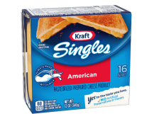 Promotion? American Singles Cheese Slices Kraft? 340g