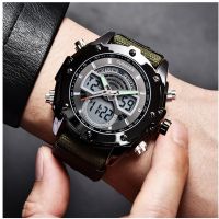 ⌚☂▼▬ Carreton watch fashion nylon belt dual display multifunctional sports electronic watch micro-business supply