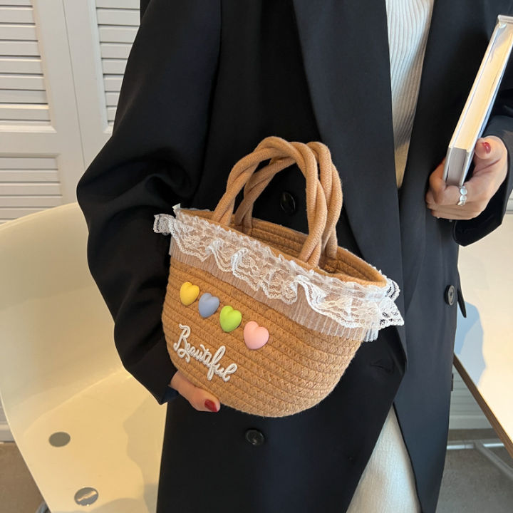 lcl-lifestyle-กระเป๋าสาน-กระเป๋าผู้หญิง-กระเป๋าสะพายข้างผู้หญิง-กระเป๋าสไตล์เกาหลี-สินค้าพร้อมส่ง