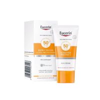 สินค้าใหม่ ส่งฟรี EUCERIN SUN CREAM FACE SPF50+ 50 ML.ผลิตภัณฑ์กันแดดสำหรับผิวหน้า สำหรับผิวบอบบางแพ้ง่าย [ FREE Delivery ]