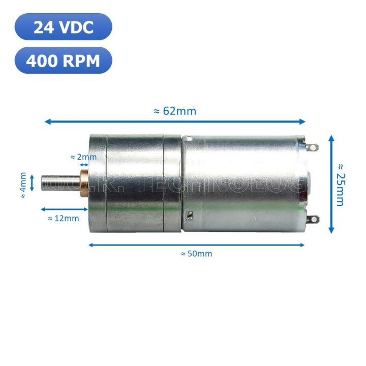 1ชิ้น-jb372-มอเตอร์-มอเตอร์เกียร์-มอเตอร์อเนกประสงค์-25ga-370-24vdc-400rpm-dc-gear-motor-shaft-d-4mm