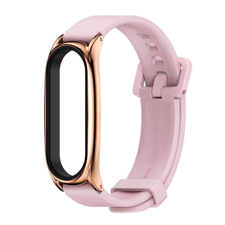 สายฐานสำหรับ-mi-band-8-7-6-5-4-3-miband-สายรัดข้อมือทั่วโลก8-7-6สายข้อมือซิลิโคนสำหรับสายซิลิโคนวง-xiaomi-mi-3-4-5