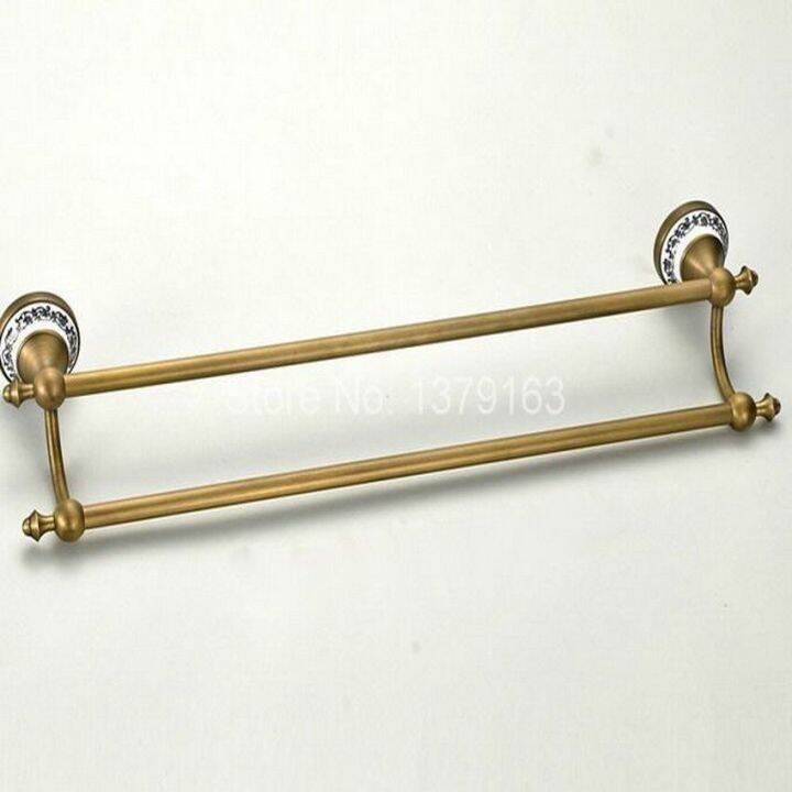 antique-brass-ceramic-base-bathroom-accessory-wall-mounted-double-towel-bar-towel-rail-rack-holder-bathroom-fitting-aba407