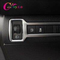 Car Fog Light Switch Panel Decorative Frame Gas Knob Circle Sticker Fit For Peugeot 408 308 308S Essories