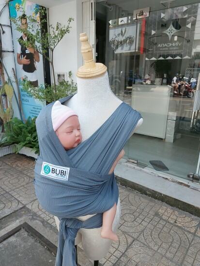 Địu vải bubi wrap - chống tia uv - ảnh sản phẩm 1