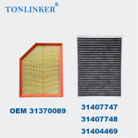 TONLINKER Car Air Filter Cabin Filter 2Pcs For VOLVO XC60 2th 2017 2018 2019 2020 2021 2.0 D4 D5 T5 T6 T8 OEM 31407748 31370089