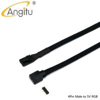 Angitu Corsair พัดลม/ฮับ/ไฟโหนด/ผู้บัญชาการ RGB ARGB แขนสายอะแดปเตอร์พัดลม3ขา/4Pin เป็น5V 3Pin RGB Cable-50Cm LED