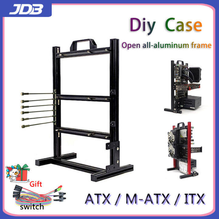 JDB Open allaluminum rack diy ATX MATX ITX chassis rack vertical