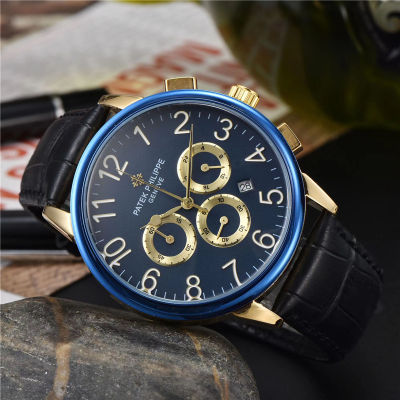 แสงหรูหรา ฟิลิปนาฬิกาผู้ชายธุรกิจลำลองสำหรับบุรุษนาฬิกาควอทซ์2022ใหม่สายหนังนาฬิกาข้อมือผู้ชาย
