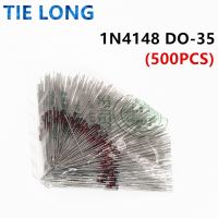 500PCS 1N4148 IN4148 ไดโอดสลับความเร็วสูง DO-35 Glass Diode