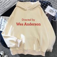 เสื้อมีฮู้ดผู้หญิง Wes Anderson เสื้อแขนยาวสวมหัวลายตลกยุค90S เสื้อสวมหัวแขนยาวสำหรับผู้หญิง