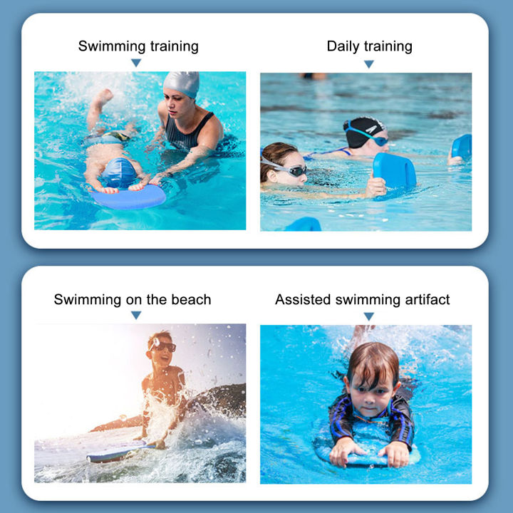บอร์ดว่ายน้ำสำหรับเด็กอีวาความหนาแน่นสูงแห้งเร็วกันน้ำทรงหนึ่งบอร์ดสำหรับเรียนว่ายน้ำเด็ก