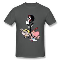 Cartoon network  The Grim Adventures of Billy and Mandy mens 100% cotton round neck short -sleeved T-shirt