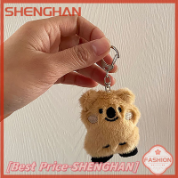 SHENGHAN ตุ๊กตาหมีโคอาล่าตุ๊กตาสัตว์น่ารักใหม่พวงกุญแจตุ๊กตาหมีโคอาล่าของเล่นตุ๊กตาขนปุยกระต่ายเลียนแบบจี้กระเป๋ากระเป๋าเป้ของขวัญสำหรับเด็กผู้หญิง