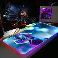 Large Game RGB Computer Mouse Pad Nier automata Player Table Backlight Pad Xxl Keyboard Mat LED Mauspad Backlight Rubber mat