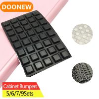 Door Stopper Silicon Rubber Kitchen Cabinet Self Adhesive Stop Damper Buffer Pad Furniture Hardware 40 Grains/Lot 12.7x3mm Black Decorative Door Stops