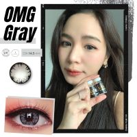 ? สุดปัง มีค่าสายตา ? Wink Omg Gray Brown บิ๊กอาย สุดปัง คอนแทคเลนส์ รายเดือน มีอย แถมตลับฟรี เลนส์นิ่ม สวยปังมาก