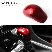 Vtear for MG ZS MG3 MG6 RX5 2016-2019 gear head shift knob cover carbon fiber collars auto car-styling accessories decoration center interior