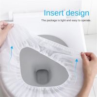 【LZ】✿ஐ❍  Descartável Papel Toilet Seat Cover Não-tecido Toilet Mat Almofada Pad Protetor Camping Viagem Acessório do banheiro