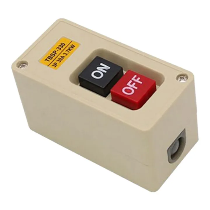 Loviver TBSP-330 3 Phase 3.7Kw 30A Power Push Button Switch Station ON ...