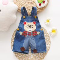 IENENS Summer 1PC Kids Baby Boys Jumpers Clothes Clothing Short Trousers Toddler Infant Girl Pants Denim Shorts Jeans Overalls Dungarees 1 2 3 Years