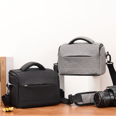 กระเป๋าถือกระเป๋ากล้อง DSLR กระเป๋าใส่กล้องกระเป๋าสะพายไหล่ไนล่อนสำหรับ Canon Nikon Sony กระเป๋าใส่เลนส์กระเป๋าถ่ายภาพกันน้ำ