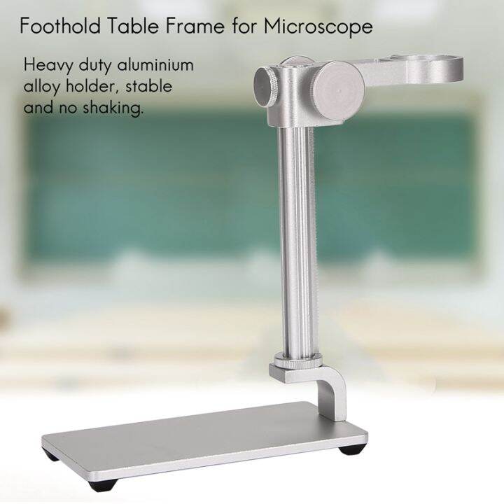 aluminum-alloy-stand-usb-microscope-stand-holder-bracket-mini-foothold-table-frame-for-microscope-repair-soldering