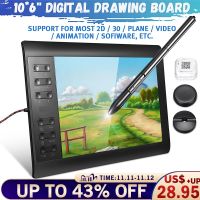 9.4x14.17 Graphics Tablet 8192 Levels Graphic Drawing Tablet Digital Tablet 233 Point Quick Reading Signature Pad Drawing Pen