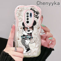 เคส Chenyyyka สำหรับ Xiaomi Redmi 10 Prime 10C 9 Prime 12C POCO C55 POCO เคส M2การ์ตูนแฟชั่นมินนี่เวฟเคสโทรศัพท์โปร่งใสเนื้อครีมใหม่เคสกันกระแทกแบบใสนิ่มป้องกันเลนส์กล้องเคสซิลิโคน