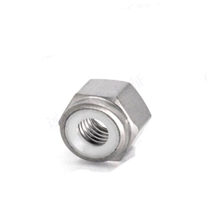 2pcs-din985-m3-m4-m5-m6-m8-ta2-gr2-titanium-nylon-lock-nut-nails-screws-fasteners