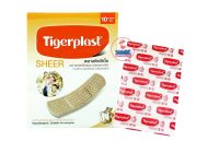 TIGERPLAST SHEER พลาสเตอร์พลาสติก สีเนื้อ พลาสเตอร์ปิดแผล (1ซอง/1กล่อง)