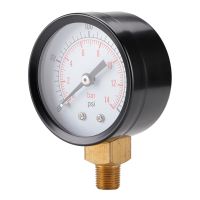 เครื่องวัดความดัน0-200psi 0-14bar เครื่องวัดความดันน้ำไฮดรอลิก Dial Meter 1/8 "NPT สำหรับ Bar/psi Measuring Oil Water