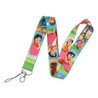 YL859 Japanese Anime Lanyard Keychain ID Card Cover Pass Gym Mobile Phone USB Key Ring Badge Holder Neck Straps Accessories Phone Charms