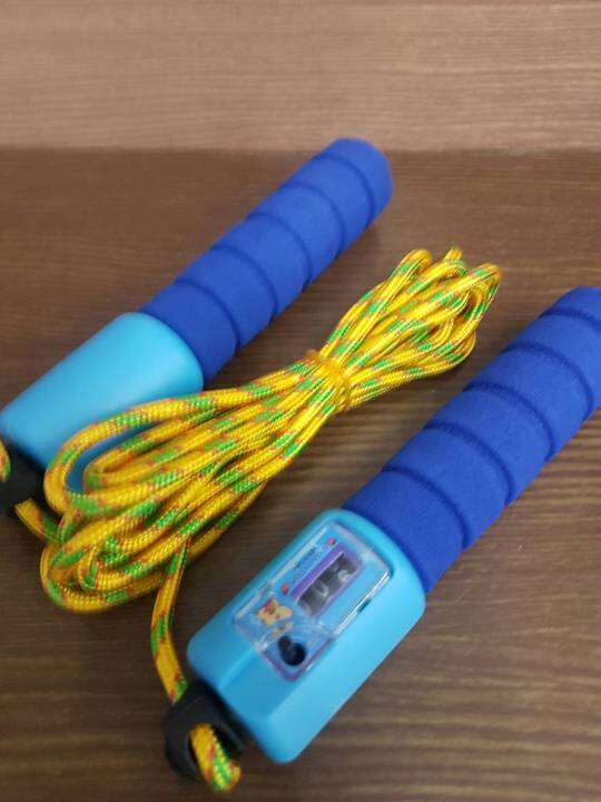 jump-rope-เชือกกระโดด-แบบนับรอบได้-ในตัว-มีปุ่มกดตั้งค่าการนับได้-สายปรับสั้นยาวได้