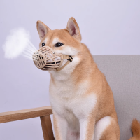 Anti-Biting Small-Large Dog Muzzles Corgi Shiba Inu Husky Mouth Cage Dogs Accesorios สบายปลอดภัยปากแขน