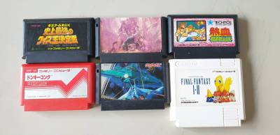 ตลับเกมส์ Famicom(แฟมิลี่) เกมส์สนุกวัยเด็กใช้งานได้ปกติ