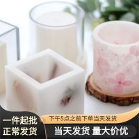 [COD] Meimuer square inner empty round transparent acrylic diy scented internal combustion cup mold